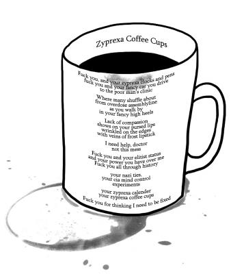 Zyprexa Cold Coffee II (w/poem) by TheAntisocialite