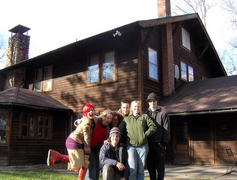 All the coordinators outside high point farm