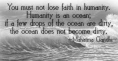 Humanity is an ocean...